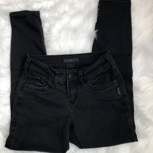 Women’s Silver Suki Ankle Skinny Jeans 25